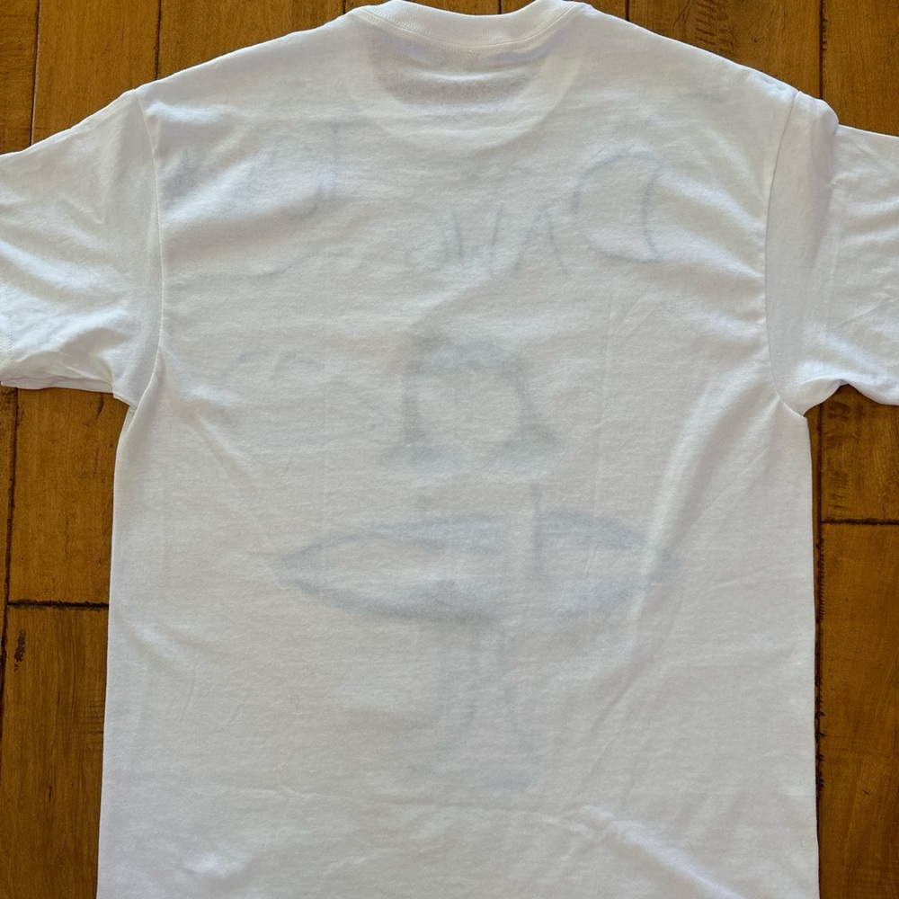 Men’s White and Blue Graphic T-Shirt - Picture 9 of 9